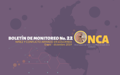 Boletín de monitoreo N°. 22: Niñez y conflicto armado en Colombia – Edición especial.