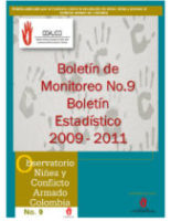 Boletín de monitoreo N° 9: Niñez y conflicto armado en Colombia.