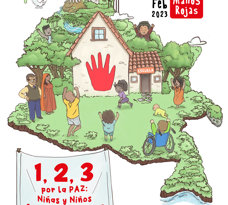 Comunicado público | Día de las Manos Rojas | 1,2,3 por la paz: Niñas y niños fuera de la guerra